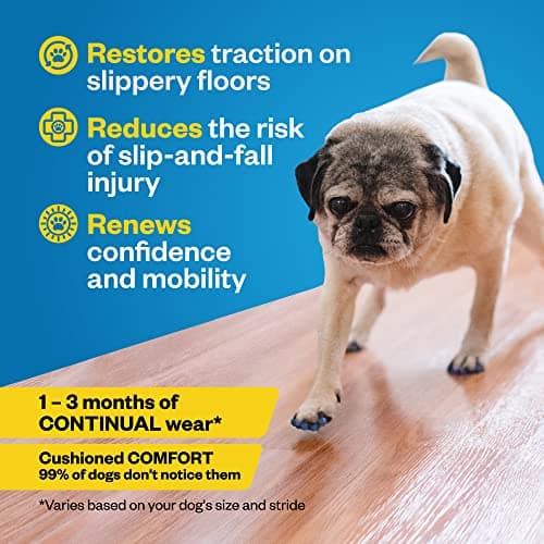 Dr Buzby's Large ToeGrips for Dogs - Instant Traction on Wood/Hardwood Floors - Anti Slip Relief - Grippers for Senior Dogs - Stop Sliding Instantly - Rubber Nails for Paws - 1 Pack (20 Grips) — view 3