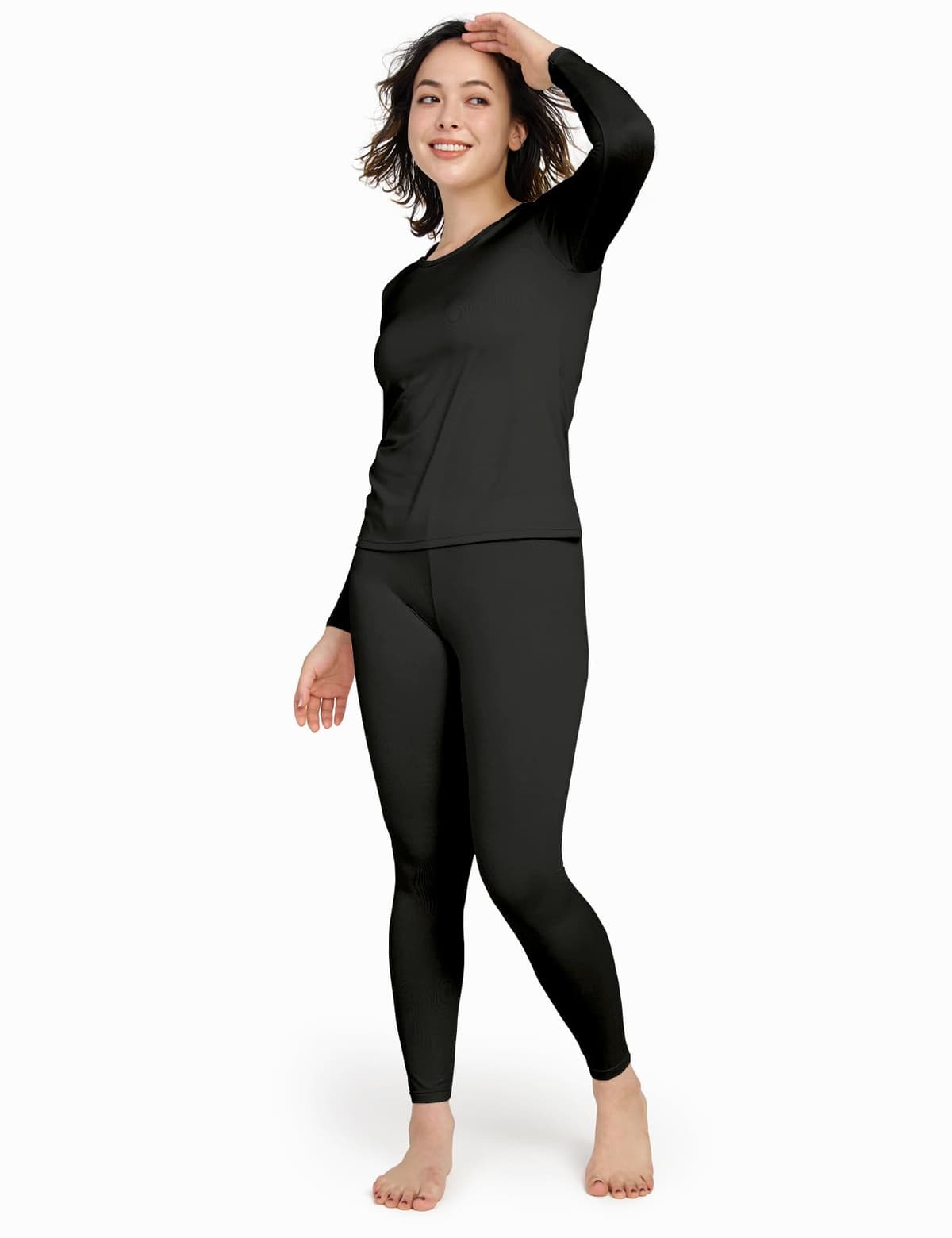 LAPASA Conjunto Ropa Termica Mujer Extra Calido Set Interior Camiseta Manga Larga Malla Termico Deportiva Invierno Frio Extremo Deporte Esqui Montaña L17/L41/L44