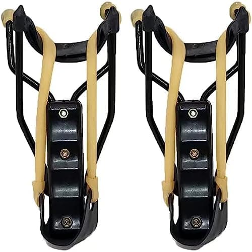 Loogujuzao 2 Pcs Slingshot, 8 Inch Slingshot, Outdoor Supplies, Professional Game Slingshot (Yellow/Black) — view 5