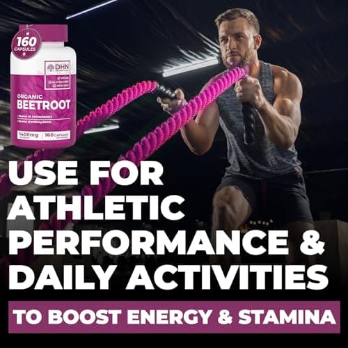*BONUS SIZE* 160 Capsules of High Potency Organic Beetroot Powder | 1,400mg per serving (700mg per capsule x2) | Energy Support | Antioxidant Support | A Natural Super Food | Canadian Made — view 4