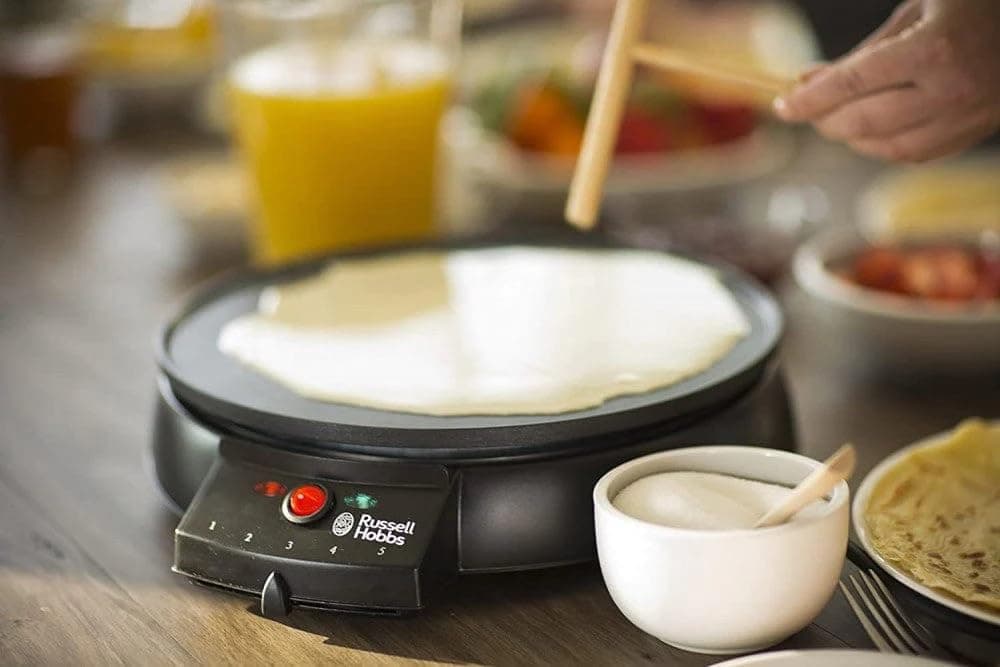 Russell Hobbs Electric Crepe & Pancake Maker - Large 30cm (12 inch) easy to clean Non-stick hotplate, Crepe making tools inc, Adjustable thermostat, Power on & temp indicator light, 1200W, 20920 — view 7