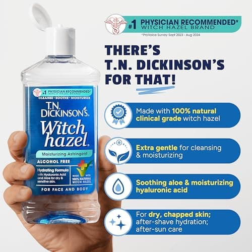 T.N. Dickinson's Witch Hazel Moisturizing Astringent | Alcohol Free | 16 Oz — view 2