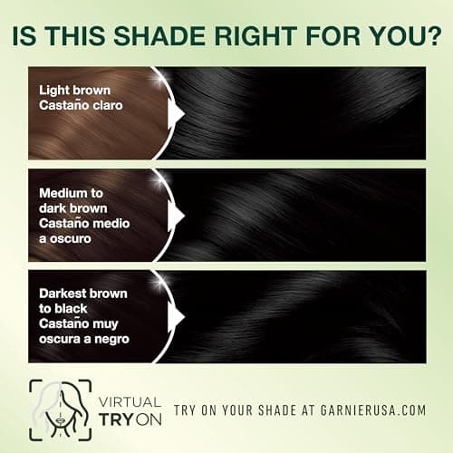 Garnier Nutrisse Ultra Crème Hair Color, Permanent Hair Dye with 100% Gray Coverage, Vegan & Cruelty-Free, 10 Black (Licorice), 1 Count — view 5