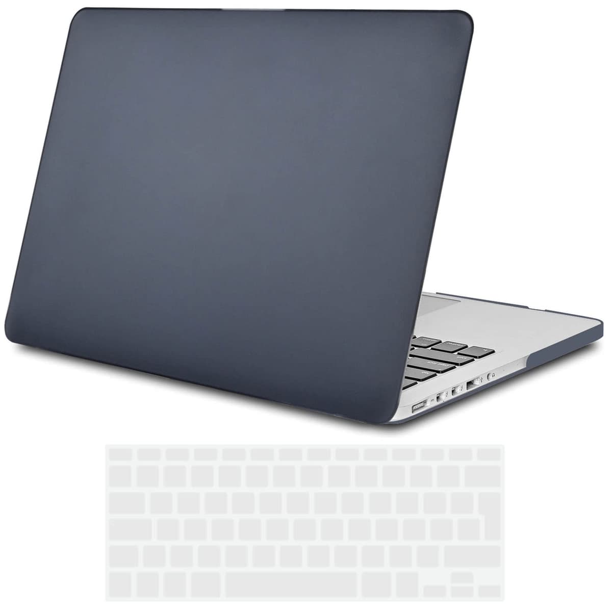 TECOOL Case compatible with MacBook Air M1 & MacBook Air 13 inch Retina 2020 2019 2018 (A2337 A2179 A1932), Plastic Snap On Hard Shell Cover & UK EU Keyboard Protector, Crystal Clear (Glossy) — view 29