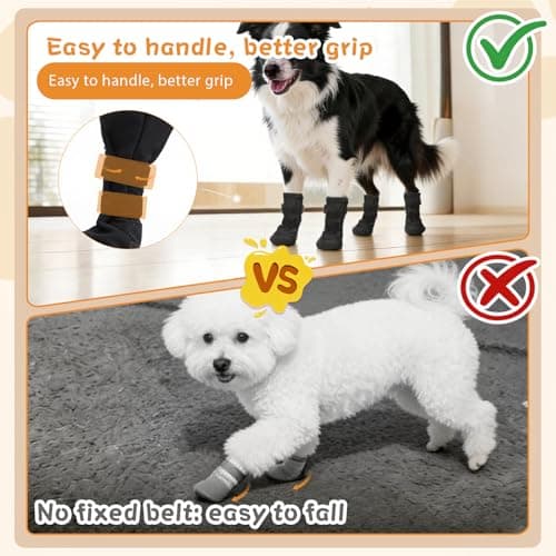 Dog Paw Wound Recovery Boot, Breathable Dog Bootie for Injured Paw, Anti-Slip Dog Shoe with Self-Adhesive Strap, Protector for Outdoor Walking & Keep Dogs from Licking Wounds (XL) — view 7