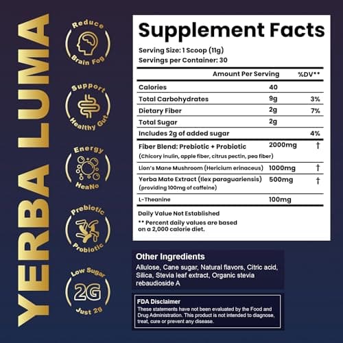 Yerba Mate Instant Tea Powder, Strawberry Matcha, 30 Servings