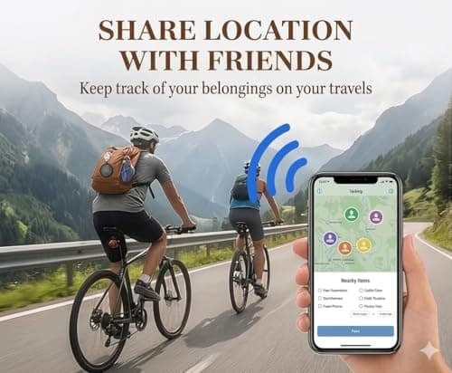 Magnetic GPS Tracker for Vehicles and Dogs, No Monthly Fee Real-Time GPS Locator, Waterproof Mini Anti-Lost Tracking Device Compatible with Android & iOS iPhone, Long Battery Life — view 2