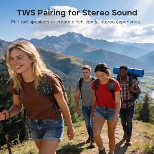 Tribit StormBox Micro 3 Portable Bluetooth Speaker, 13W Bike Speaker with IP68 Waterproof, 24H Playtime, Wireless, BT6.0, Loud Sound, TWS Pairing, XBass, Magnetic & Strap for Outdoor/Home/Hiking/Golf — view 8