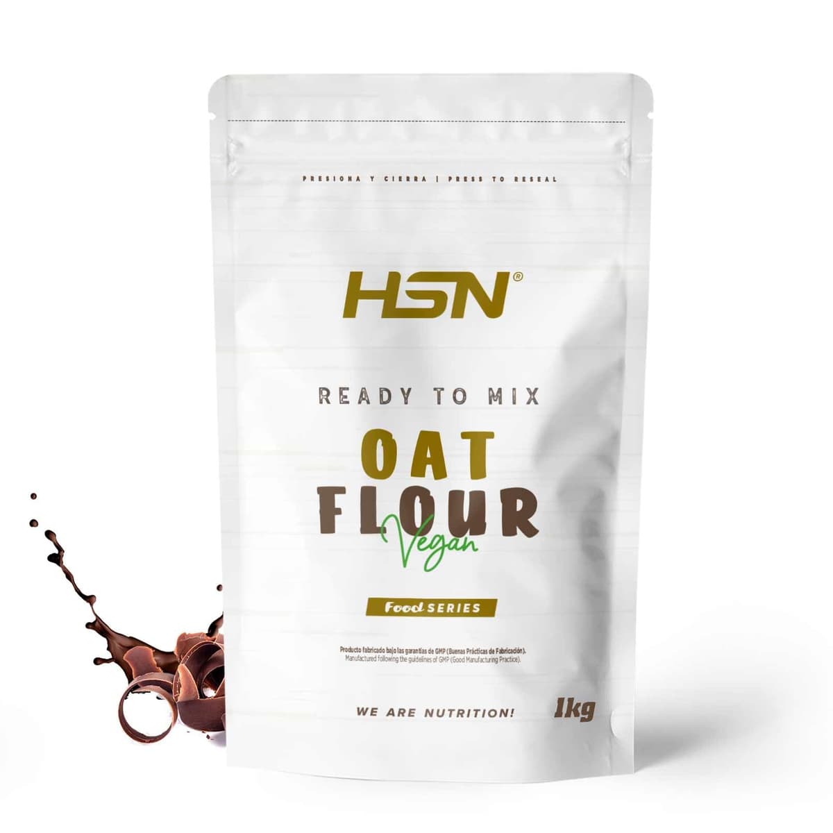 HSN Harina de Avena de Sabores Instantánea en Polvo | Sin Sabor 3Kg = 60 Tomas por Envase | Sin Azúcares Añadidos | Ideal Tortitas de Avena, Batidos de Proteínas | No-GMO, Vegano — view 32