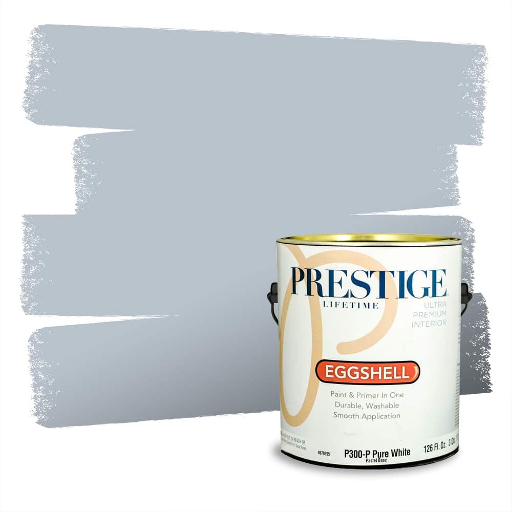PRESTIGE Paints Interior Paint and Primer In One, 1-Gallon, Semi-Gloss, Comparable Match of Valspar* Dewdrop* — view 1163