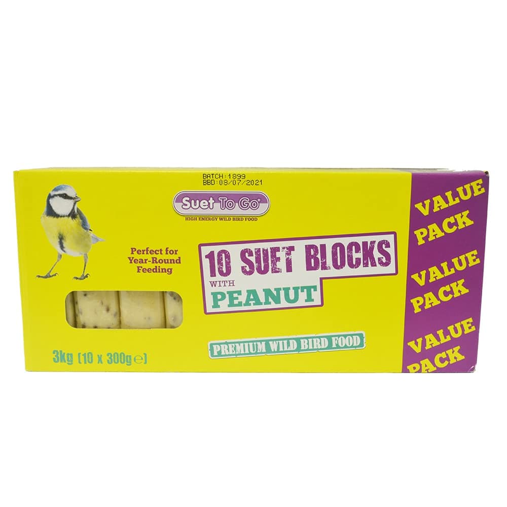 Suet To Go Mealworm Suet Block Wild Bird Treat, 300 g ( Pack of 10) (Packaging may vary) — view 6