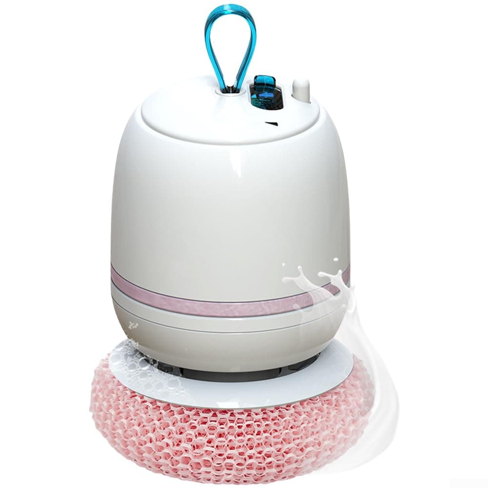 Honseadek Bola eléctrica inalámbrica para lavar platos, alimentada por USB, limpiador de cocina recargable con dispensador automático de detergente, limpieza de 360° (techo) — view 4