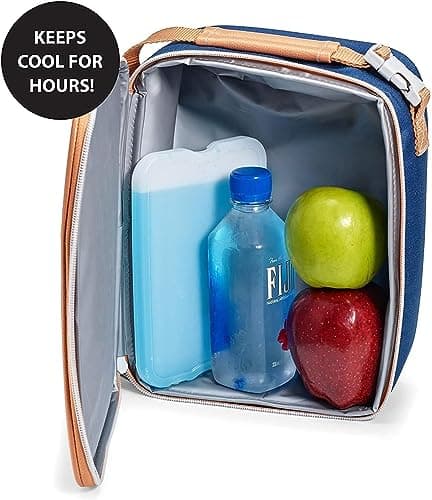 Cool Coolers by Fit & Fresh 4 Pack XL Slim Ice Packs, Quick Freeze Space Saving Reusable Ice Packs for Lunch Boxes or Coolers, Multi — view 6