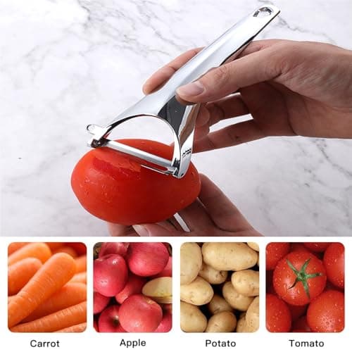 ANMIOU Vegetable Peeler Ergonomic Stainless Steel Handle for Potato Apple — view 5
