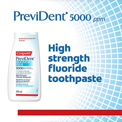 Colgate PreviDent 5000 ppm Booster Plus Toothpaste - Spearmint, 100mL - Fluoride Enamel Protection, Sensitive Teeth Relief, Travel Size - Dentifrice for Daily Oral Care (Package May Vary) — view 2