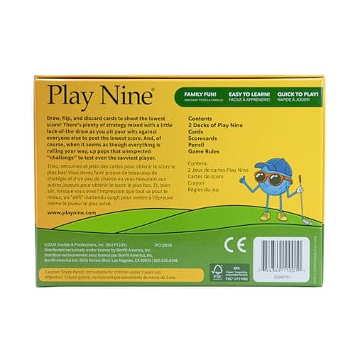 Play Nine - The Card Game of Golf, Best Card Games for Families, Strategy Game for Couples, Fun Game Night Kids, Teens and Adults, The Perfect Golf Gift — view 6