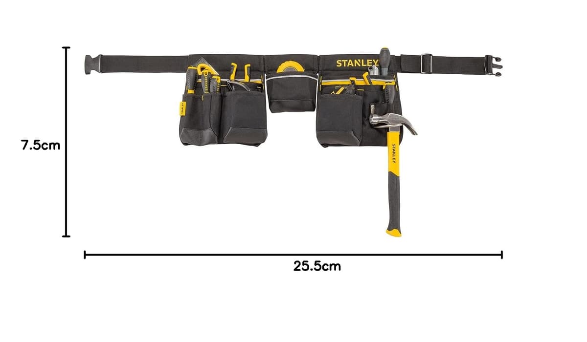 Stanley 1-96-178 - Cinturón para Herramientas, Negro/ Amarillo — view 10
