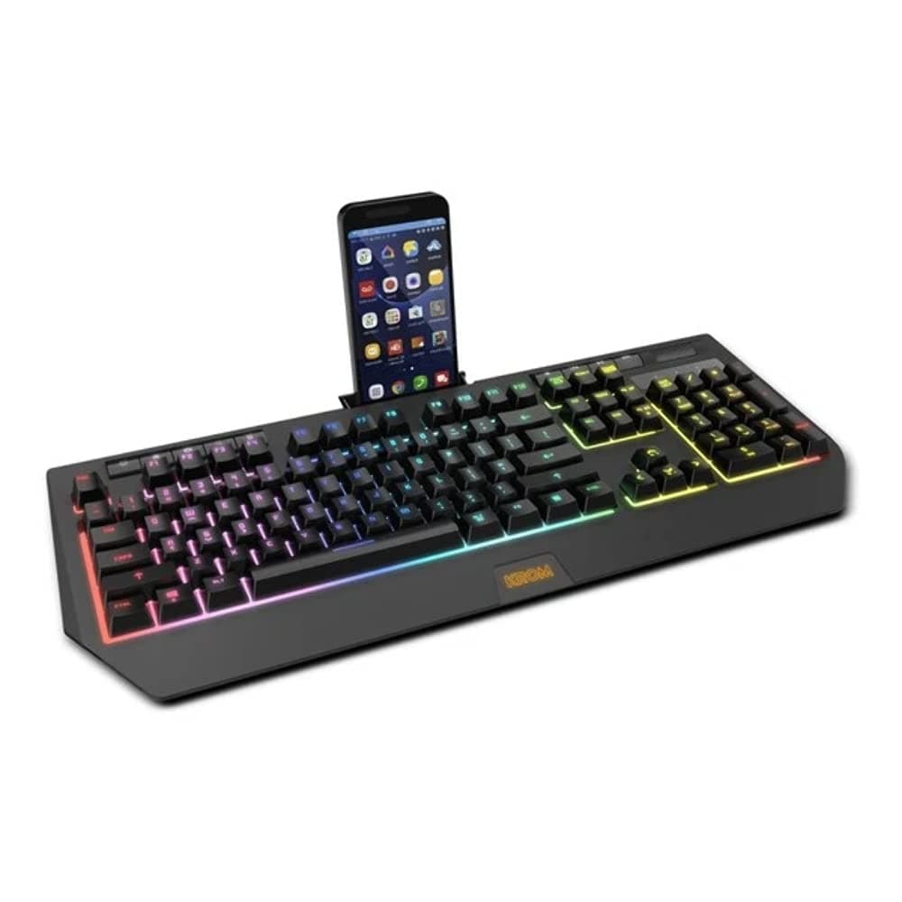 KROM Kalista - Teclado Gaming de Membrana RGB Rainbow, Formato 62%, Modo Gaming, N-19 Anti-ghosting, Windows | Mac, Layout español, Negro — view 13