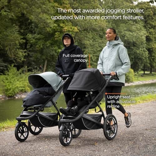 Thule Urban Glide 3 Single Child All-Terrain Stroller, Full-Suspension System, Air-Filled Tires, Upright seat with Adjustable Recline and Built-in legrest — view 3