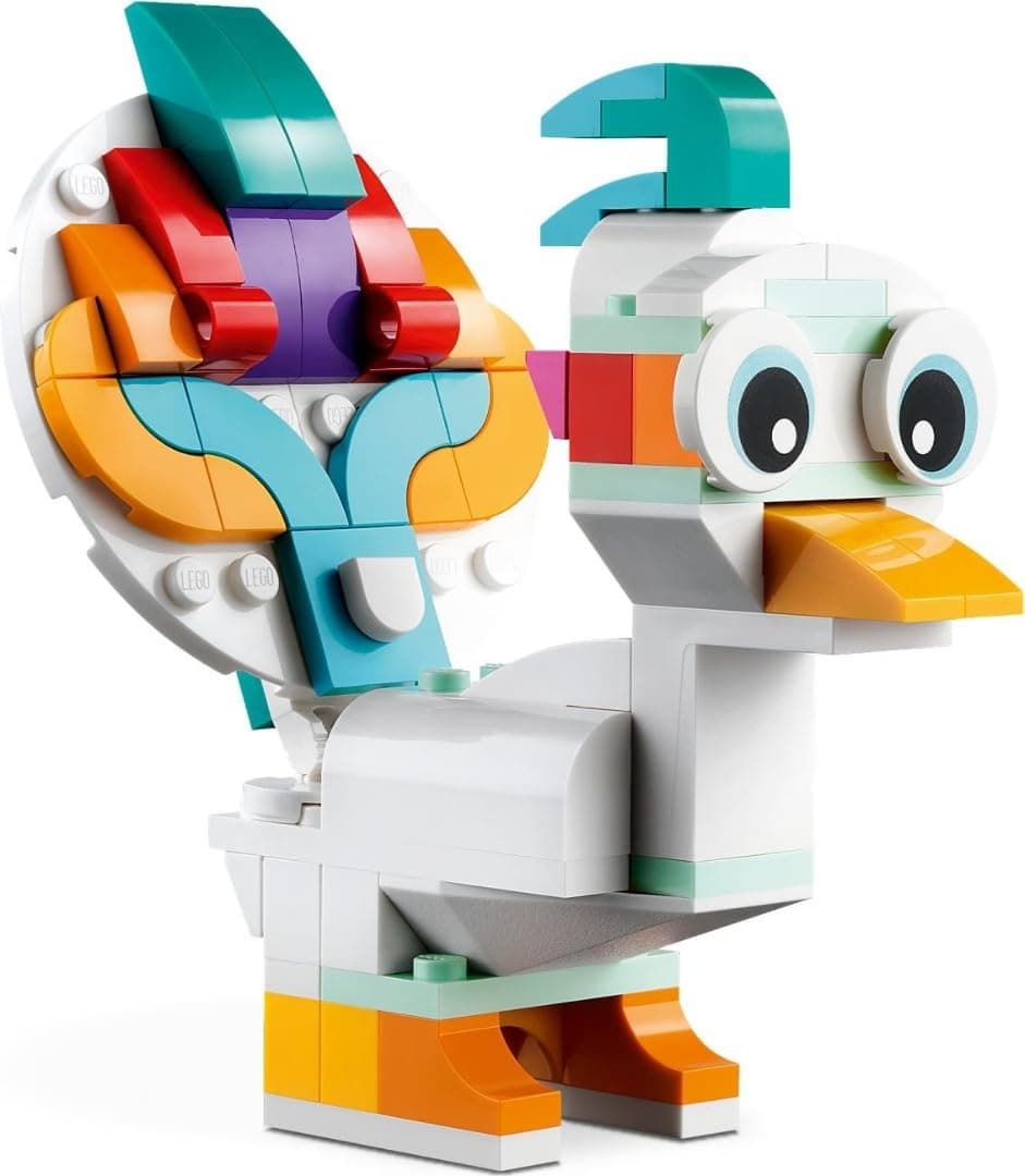LEGO Creator 3 en 1 Unicornio Mágico de Juguete - Figura de Animal Transformable en Caballito de Mar o Pavo Real - Regalo Creativo para Niñas y Niños de 7+ Años 31140 — view 4