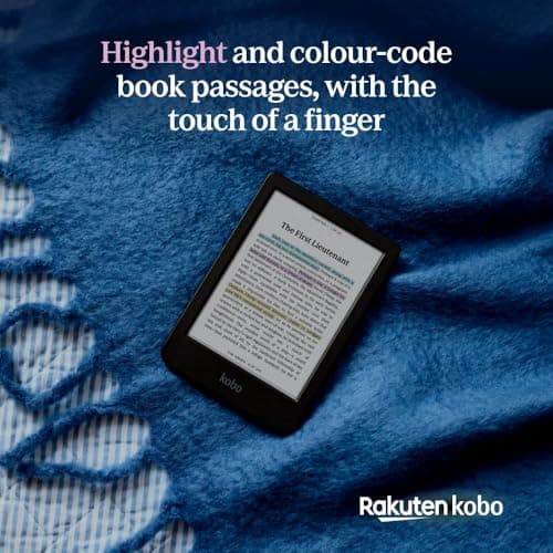 Kobo Clara Colour | Colour eReader | 6” Glare-Free Colour E Ink Kaleido 3 Display | Dark Mode Option | Waterproof | Audiobooks | 16GB of Storage (Black) — view 2