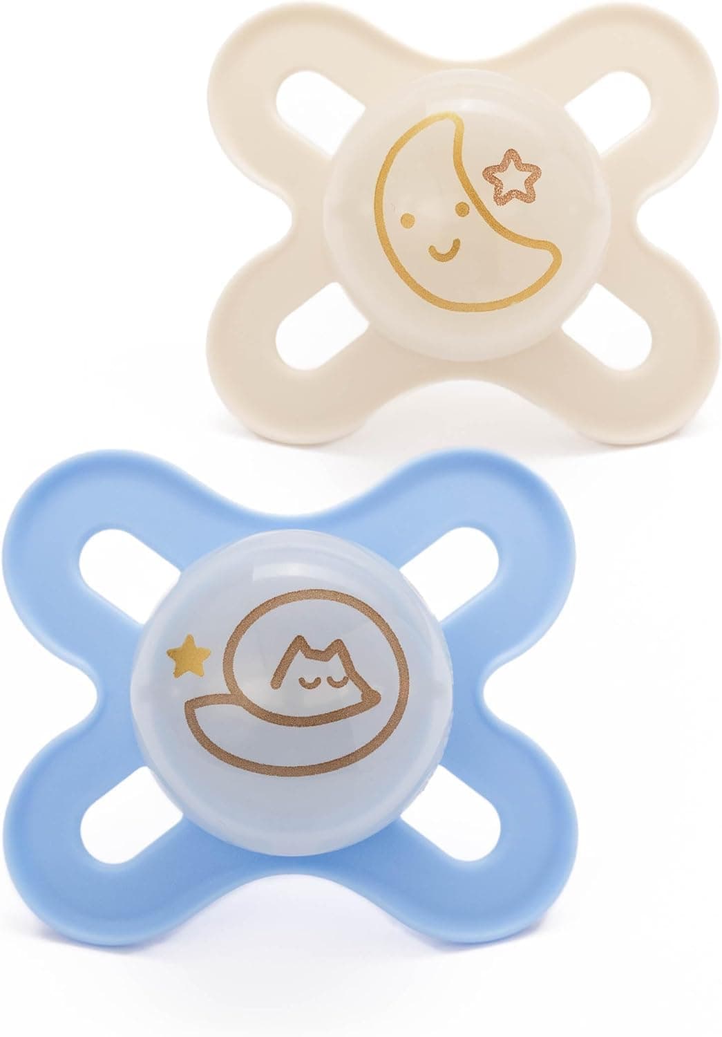 MAM Original Start Soothers | 0-2 Months | 2 Pack | Newborn Dummies | Comes in Dummy Steriliser Case | Sustainable Materials | Baby Accessories for Newborn | Buttercup/Cream (Various Designs) — view 11
