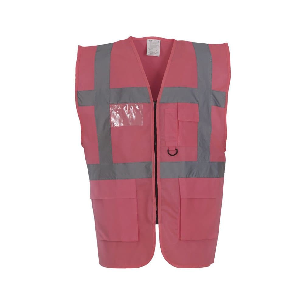 Expert Workwear Coloured Hi Vis Executive Vest High Viz Vests Zip with Pockets - 27 Colours — view 19