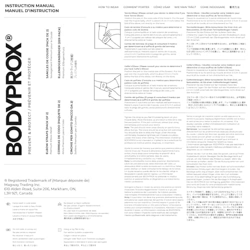 BODYPROX Elbow Brace 2 Pack for Tennis & Golfer's Elbow Pain Relief — view 6