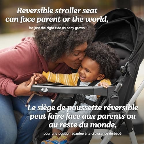 Graco Modes Trio Travel System | Riordan (Black) | 3-in-1 Baby Stroller and Car Seat Combo | Rear-Facing from 1.8-16 kg (4-35 lb) — view 3