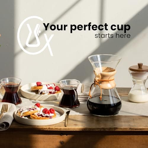 Chemex Ottomatic Pour Over Coffee Maker Set, 40 oz Capacity – Automatic Pour Over Machine with 6 Cup Glass Coffeemaker, Specialty Drip Brewer, Barista Quality Coffee System — view 5