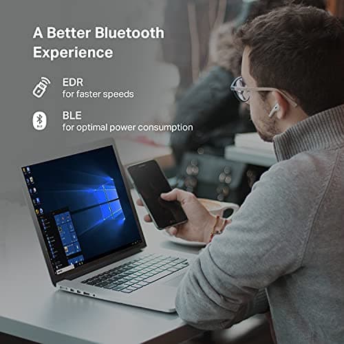 TP-Link USB Bluetooth Adapter for PC - Bluetooth 5.4 Dongle Receiver, Plug and Play, Nano Design, EDR & BLE, Supports Windows 11/10/8.1/7 for Desktop, Laptop, Keyboard, Mouse, etc (UB500) — view 5