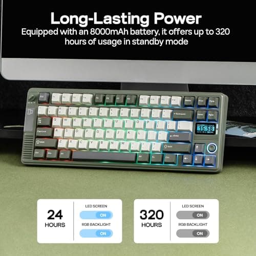 EPOMAKER RT85 Wireless Mechanical Keyboard with Joystick & DIY Screen — view 3