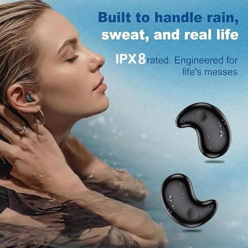 Bluetooth Earbuds,Wireless Sleep Ear Buds,Invisible Noise Cancelling Headphones,Bluetooth 5.4 Sleeping Headset for Side Sleepers Small Ears Canal,Discreet in-Ear Tiny Earphones,for Samsung/Android — view 4