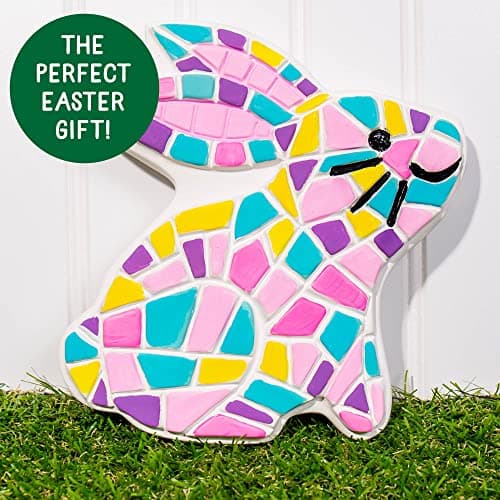 Creative Roots Paint Your Own Bunny Garden Stone, Craft Kits, Stepping Stones Kit for Kids, Ceramics to Paint, Ages 6+ — view 5