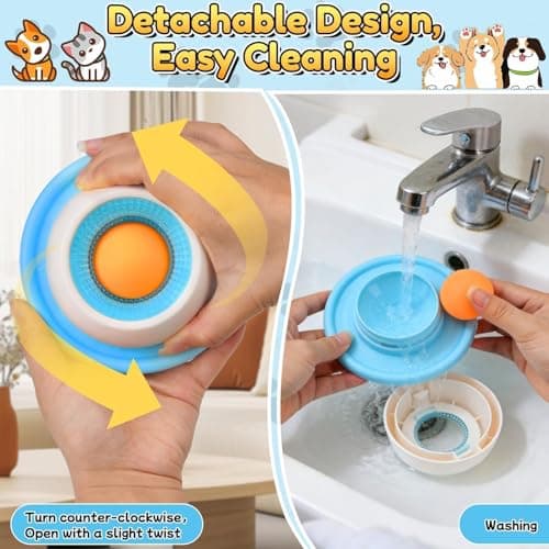 2026 New Dog Lick Ball,Licking A Bal l Add More Fun Bowl, Dog Lick Ba ll Bowl,Licking A Ball for Dogs,Slow Down Eating Speed and Add More Fun for Your Dog and Cats. — view 5