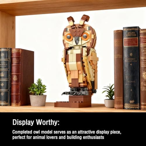 TRYMELL Animal Toy Building Set - Owl Bird Model Kit for Adults & Kids 9+ - Creative Animal Figures Collection - Valentine's Day & Birthday Gifts for Boys, Girls, Couples & Animal Lovers — view 3