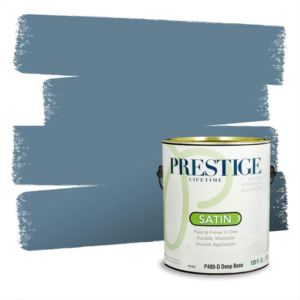 PRESTIGE Paints Interior Paint and Primer In One, 1-Gallon, Semi-Gloss, Comparable Match of Valspar* Dewdrop* — view 569