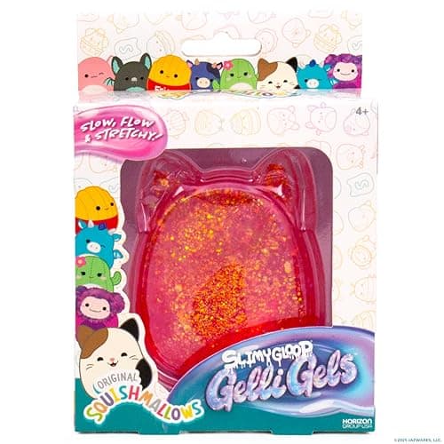 Original Squishmallows™ SLIMYGLOOP Pink Gelli Gels™, Slow Rising Sensory Squeeze Toy with Glitter, Gel Filled Fidget Toys — view 6