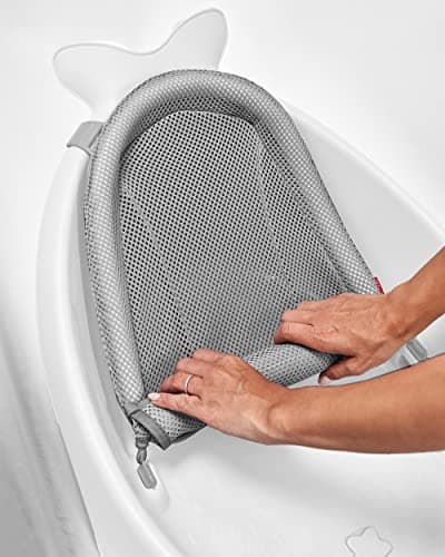 Skip Hop Infant Bath Tub 3-Stage Grow With Baby Smart Sling MOBY Bathtub White Age 0+ — view 4