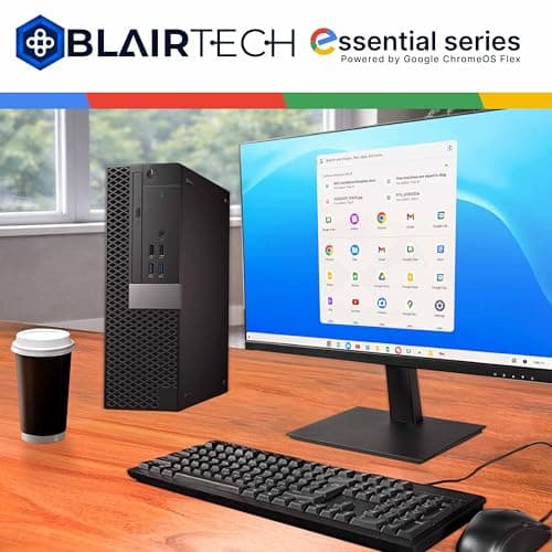 Blair Tech Desktop Computer PC – Essential Series – Intel Core i5, 8GB RAM, 128GB SSD, WiFi 6, Bluetooth, HDMI & DisplayPort – Powered by Google ChromeOS Flex Operating System (Renewed) — view 3