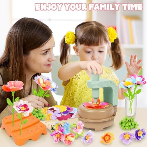 Fabric Flower Bouquets Toys, DIY Craft Kits Toys for Kids - Flowers Market Toy, Build Your Flower Bouquet, Arts & Crafts for 4+ Year Toddler Girl, Educational Activity Preschool B-Day Gifts — view 4