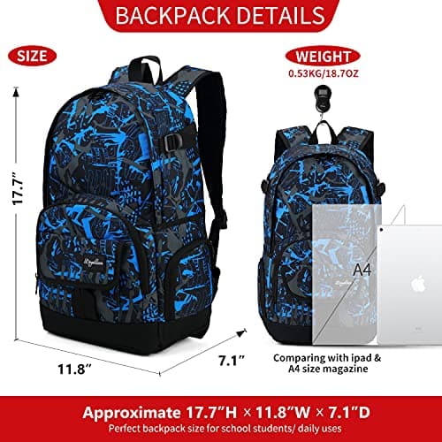 rickyh style School Backpack Travel Bag for Men & Women Lightweight College Back Pack with Laptop Compartmen — view 2