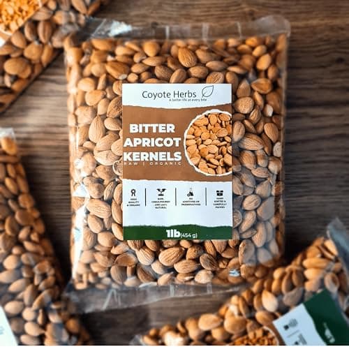 Bitter apricot kernels 454g/ 16 oz Raw Seeds, Premium bitter Almonds - Rich in Natural Vitamin B17 — view 2