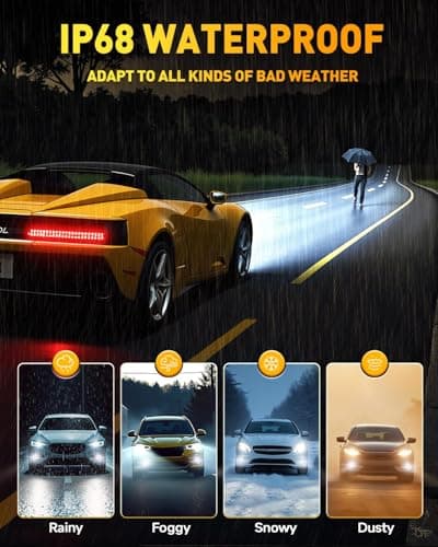 Termitor D1S Light Bulbs, 80,000LM Brightness Output, 6500K Pure Cool White, IP68 Waterproof, 1:1 OEM Fit, 3-Minute Setup, 10-Year Lifespan, Pack of 2 — view 6