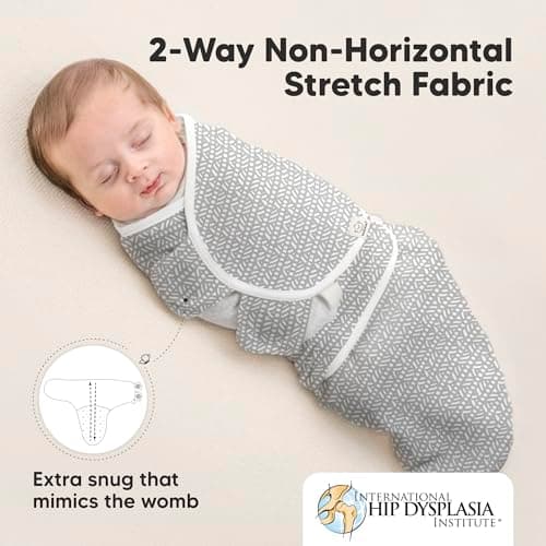 KeaBabies 3-Pack Organic Baby Swaddles for Newborns, Infant (Nordic, 0-3M) — view 4