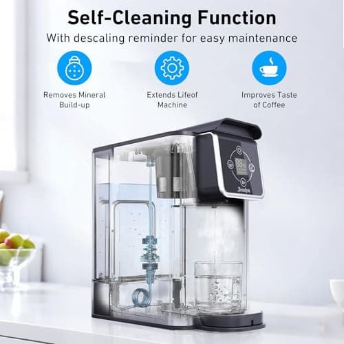 Jesslyn 3-in-1 Single Serve Coffee Maker, Compatible with K-Cup Pods, Ground Coffee & Loose Leaf Tea, Coffee Machine with 50oz Removable Water Reservoir, 6-10oz Brew Sizes, Fast Brewing(Black) — view 4