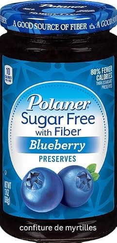 VALUBNDL: Polaner Sugar Free Blueberry Preserves – 2 Pack (383g Jars) – Keto Friendly & Diabetic Safe – 0g Added Sugar with Dietary Fiber – VALUBNDL Signature Bundle — view 3