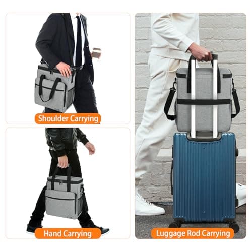 LEFOR·Z Travel Coffee Maker Carrying Bag Compatible with Keurig K-Mini or K-Mini Plus, Single Serve Coffee Maker Portable Storage Bag with Shoulder Strap,Grey(Bag Only) — view 4