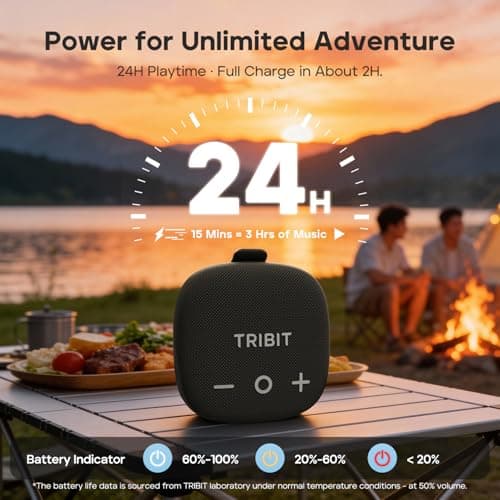 Tribit StormBox Micro 3 Portable Bluetooth Speaker, 13W Bike Speaker with IP68 Waterproof, 24H Playtime, Wireless, BT6.0, Loud Sound, TWS Pairing, XBass, Magnetic & Strap for Outdoor/Home/Hiking/Golf — view 3