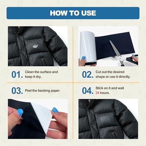 KING MOUNTAIN Self Adhesive Nylon Fabric Repair Tape, 4×63 Inches, Quick Down Jacket Repair Patch, Waterproof Outdoor Gear Patch Kit for Tent,Backpacks,Umbrella, Gloves, Sleeping Bag (Army Green — view 4